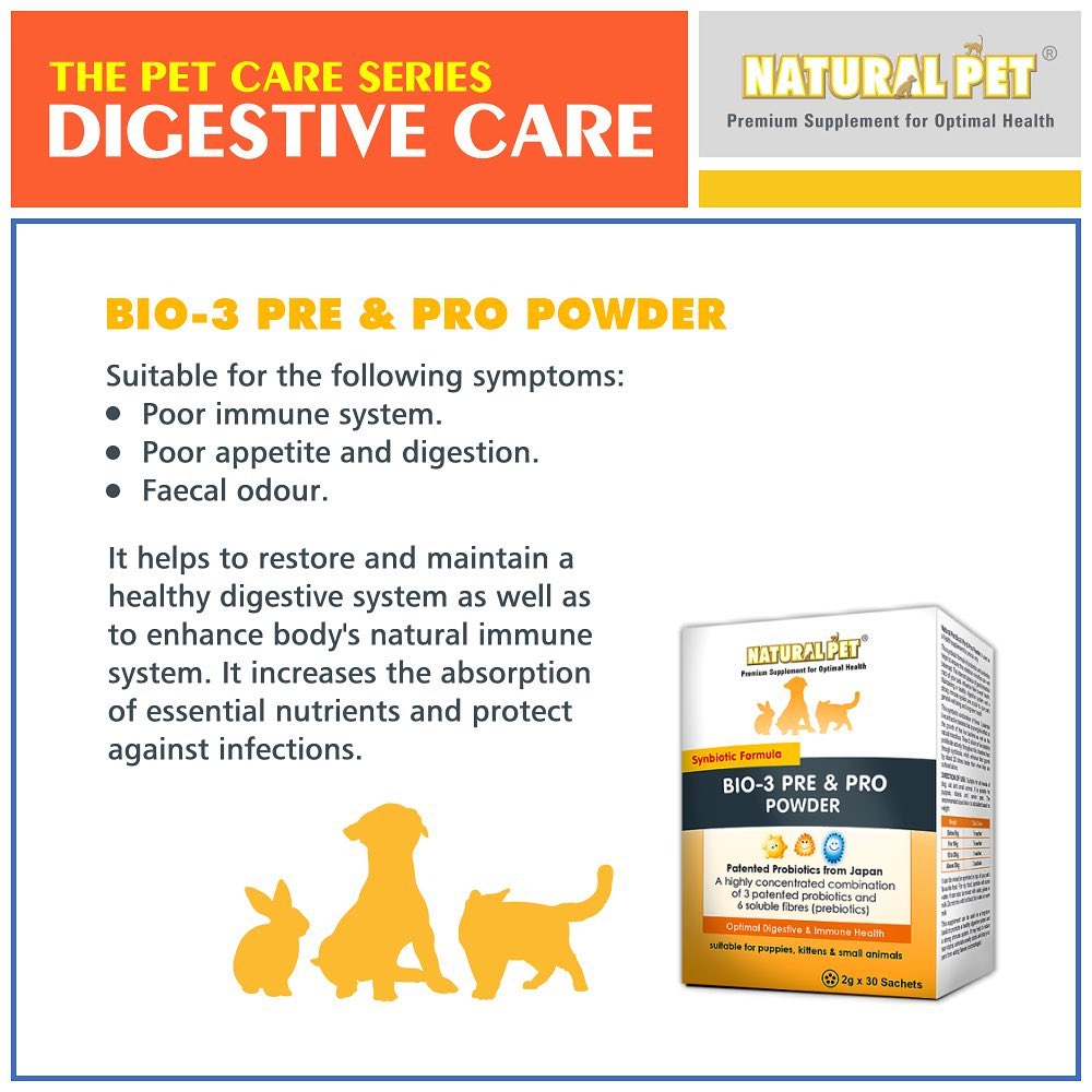 Pet-Supplement-Digestive-Care-Bio-3-Pre-Pro-Powder-Natural-Pet