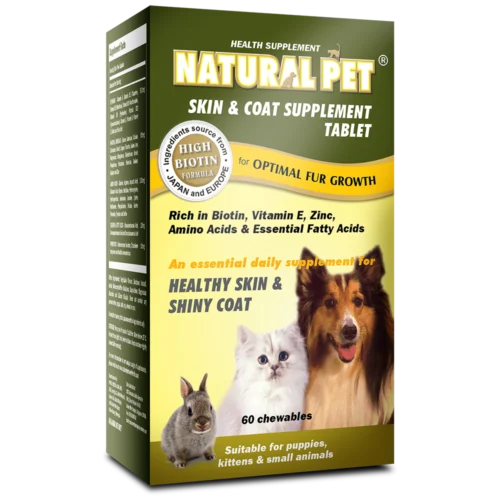 Natural Pet Skin & Coat Supplement Tablet 2