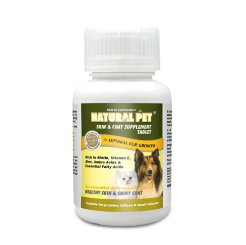Natural Pet Skin & Coat Supplement Tablet 3