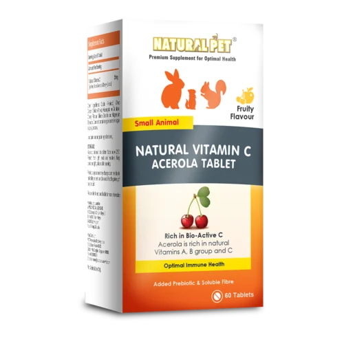 Natural Pet Haiwan Kecil Semulajadi Vitamin C Acerola Tablet 2