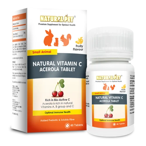 Natural Pet Small Animal Natural Vitamin C Acerola Tablet