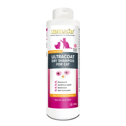 Natural Pet Ultracoat Dry Shampoo For Cat